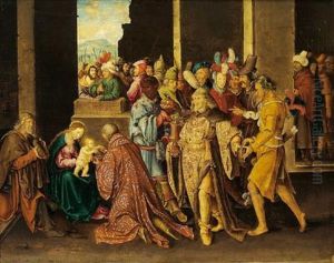 Adorazione Dei Magi by Lucas Van Leyden