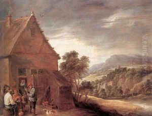 Before the Inn by David The Younger Teniers