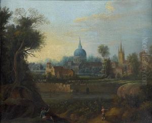 Eglise Baroque Dans Un Village Devant Une Riviere