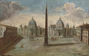 The Piazza Del Popolo, Rome by Hendrik Frans van Lint (Studio Lo)