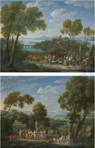 A Classical Landscape With A Sacrifice Before A Term Ofpan