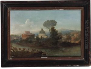 A Capriccio View Of The Tiber, Rome