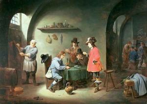 Gambling Scene at an Inn, late 1640s by David The Younger Teniers