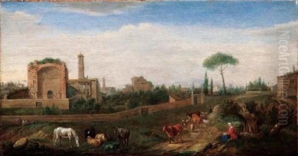 Veduta Del Tempio Di Venere A Roma - view 1