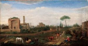 Veduta Del Tempio Di Venere A Roma