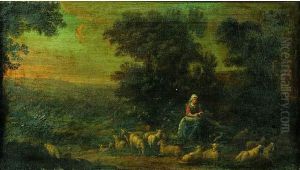 Sainte Genevieve Gardant Les Moutons
