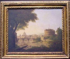 View Of Rome Along The Tiber by Hendrik Frans van Lint (Studio Lo)