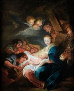 L'adoration Des Bergers by Carle van Loo