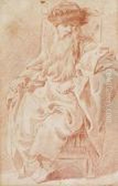 A Seated Bearded Man - view 1