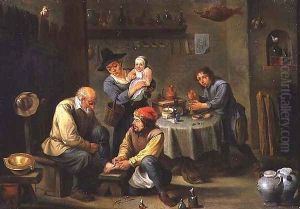 Surgeon Tending the Foot of an Old Man by David The Younger Teniers