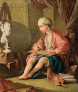 L'allegorie De La Peinture by Carle van Loo