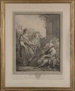 Herminie Et Le Berger by Carle van Loo