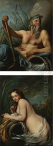 Personification Of The Rhone River; Personification Of The Saone River Personification Of The Rhone River; Personification Of The Saone River