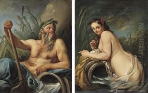 Personification Of The Rhone River; Personification Of The Saone River