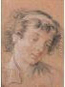 Portrait De Jeune Vestale by Carle van Loo