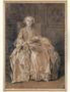 Portrait De Madame Taffin De Troisville by Carle van Loo