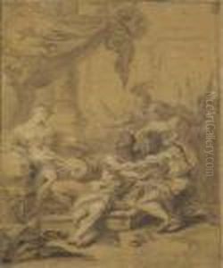 A Prisoner With Soldiers In Front Of A Queen