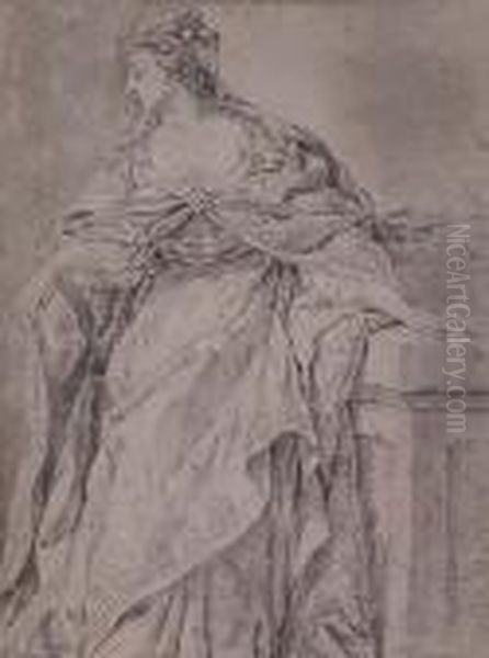 Standing Woman In Robes - view 1