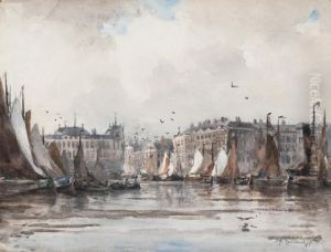 Port En Hollande by Johann Hendrik Van Mastenbroek