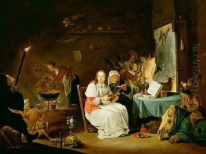 Witches Preparing for the Sabbat