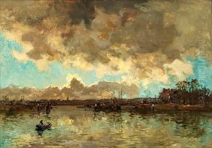 Hafeneinfahrt Von Rotterdam by Johann Hendrik Van Mastenbroek