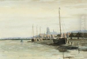 View Of The Harbour Ofdordrecht