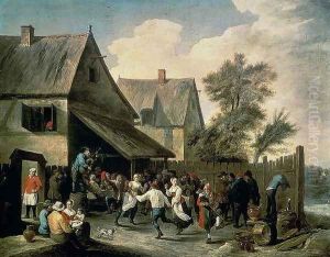 A Country Dance by David The Younger Teniers