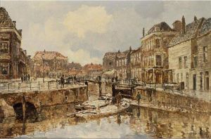 A View Of Schiedam by Johann Hendrik Van Mastenbroek