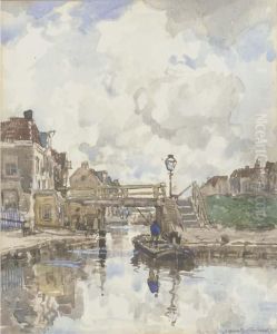 Punting On A Dutch Canal