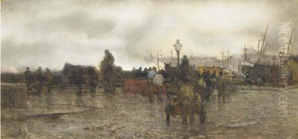 Wachten Voor De Brug: Awaiting The Closing Of The Bridge - view 1