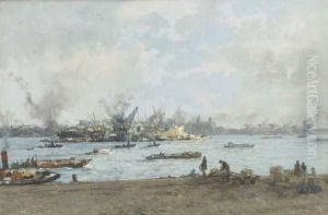 De Maas Bij De Willemskade: Maas River, Rotterdam