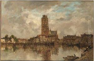 Het Groothoofd, Dordrecht by Johann Hendrik Van Mastenbroek