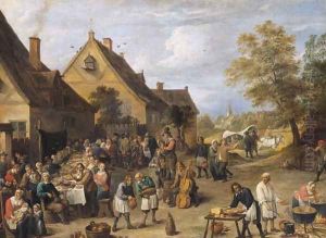 Country Banquet by David The Younger Teniers