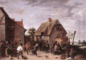 Flemish Kermess 1640 by David The Younger Teniers