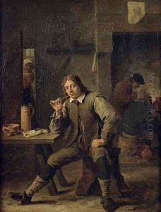 A Smoker Leaning on a Table, 1643 by David The Younger Teniers