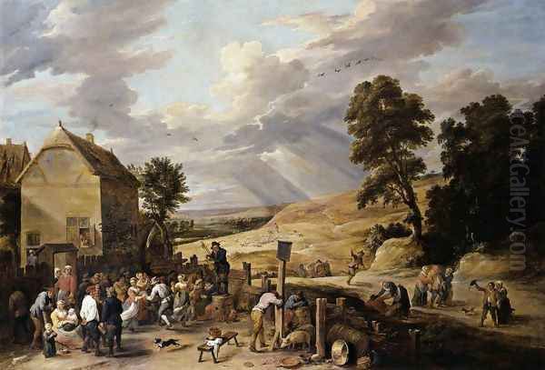 Peasants Dancing outside an Inn 1660s - view 1