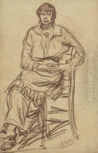 Femme Assise by Eugeen Van Mieghem