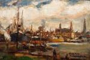 Rede Van Antwerpen Met Boten Van De Red Star Line