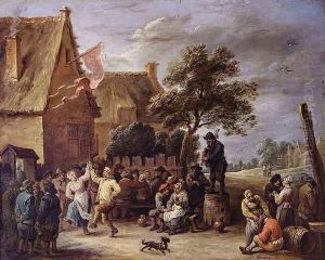 A Village Merrymaking by David The Younger Teniers