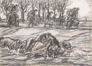 Oorlogsvluchtelingen by Eugeen Van Mieghem