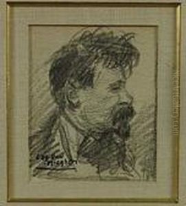 Portret (waarschijnlijk Portret Van Alfred Van Neste) by Eugeen Van Mieghem