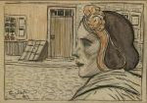 Dame Met Haarband.
Femme Au Tulban by Eugeen Van Mieghem