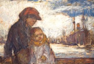 Les Jeunes Garnements Du Port (vers 1923) by Eugeen Van Mieghem