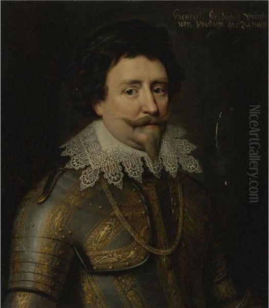 Portrait Of A Nobleman, Half
Length, Thought To Be Frederickhendrick, Prince Of Orange And Stadholder
Of The United Provinces(1584-1647) - view 1