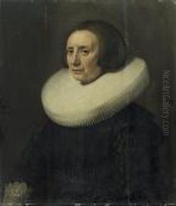 Portrait De Margaret Van Bere...n by Michiel Jansz. Van Miereveldt
