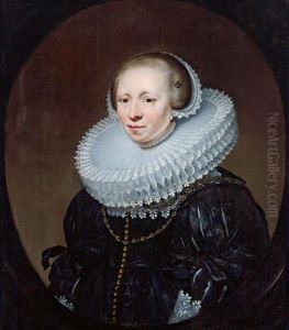 Ritratto Di Dama Con Collare by Michiel Jansz. Van Miereveldt