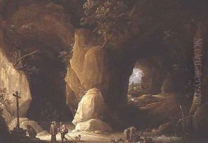 Hermits in a Cave by David The Younger Teniers