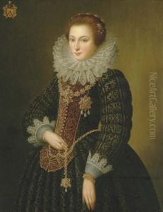 Portrait Of A Lady by Michiel Jansz. Van Miereveldt
