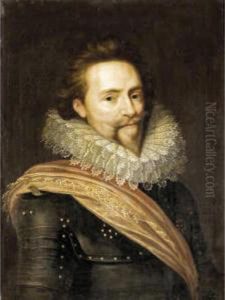 Portrait Of A Gentleman, Probably Prince Frederick Of Bohemia by Michiel Jansz. Van Miereveldt