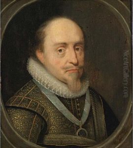 After Michiel Jansz. Van 
Mierevelt, Portrait Of Maurits , Prince Of Orange, Bust Length, In A 
Painted Oval